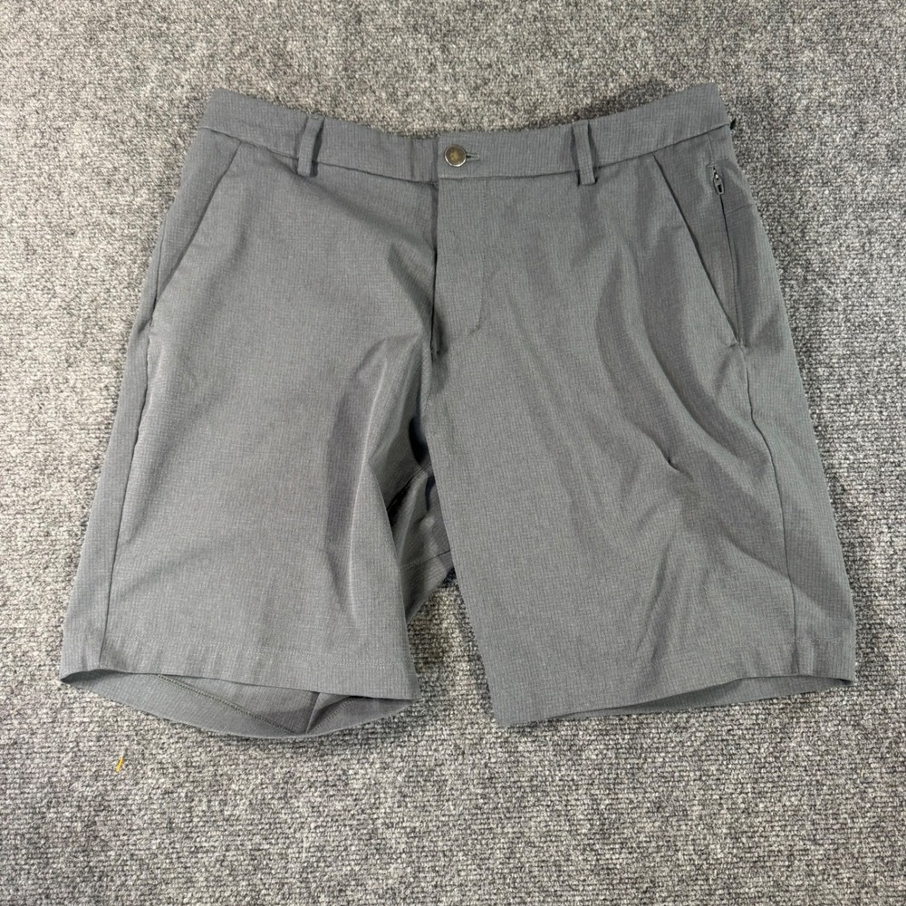 Lululemon ABC Commission Shorts Mens 32 Grey Technical Golf Commuter Chino